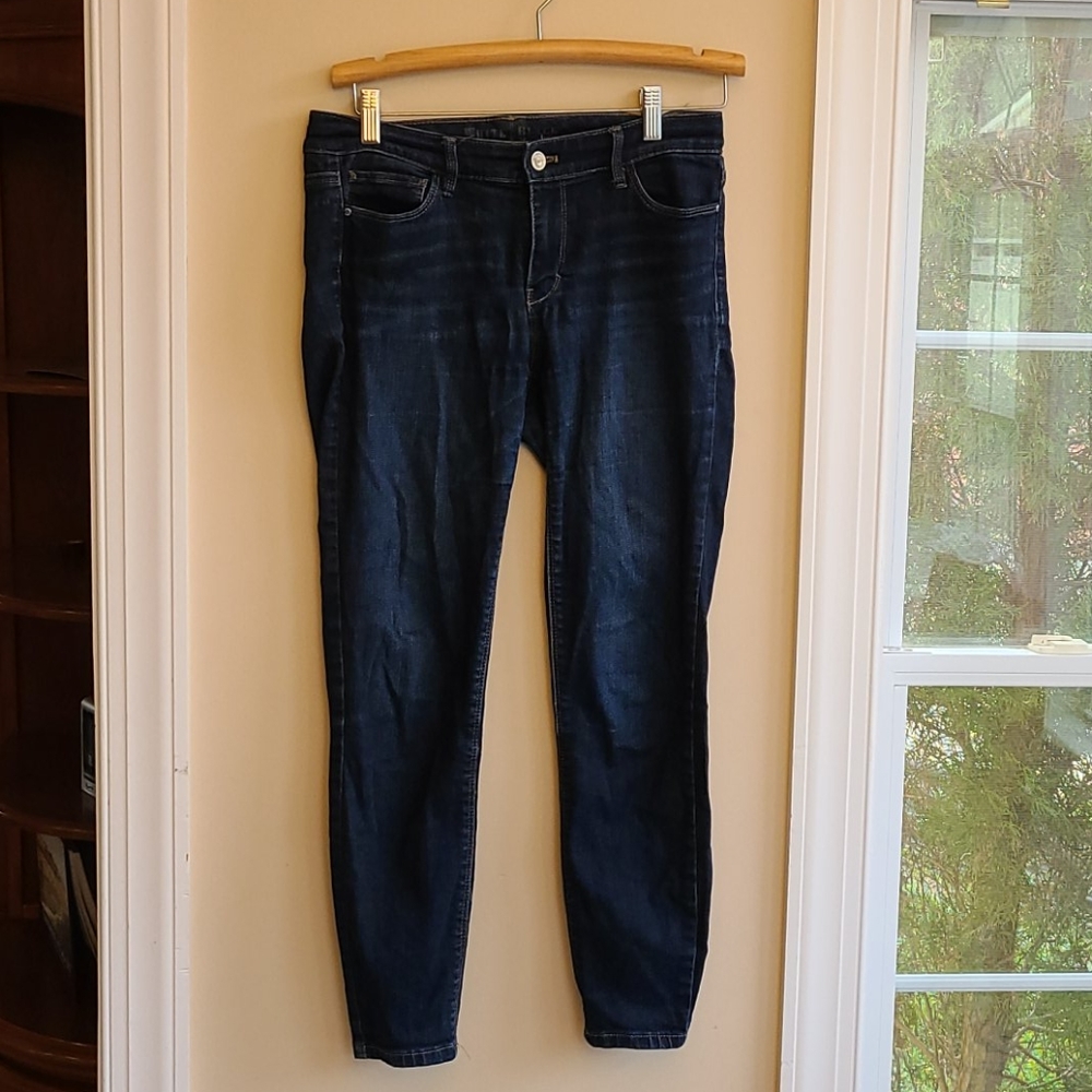 WHBM Stretch Dark Blue Skinny Jeans